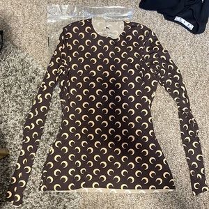 Marine Serre Crescent Moon Top - Sz M